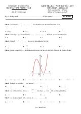 Kiểm tra bài 1 Toán 12 năm học 2018 – 2019 trường THPT Phước Vĩnh – Bình Dương (bản Word)